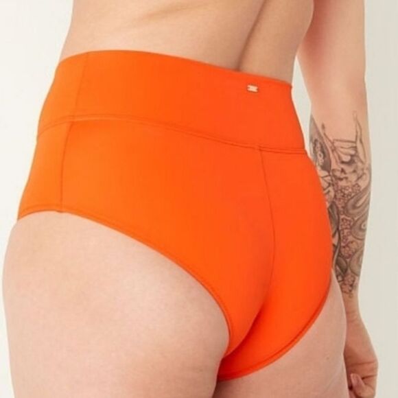 Victoria’s Secret Pink Swim High Waist Shortie Bikini Bottom bright tomato - Picture 5 of 5